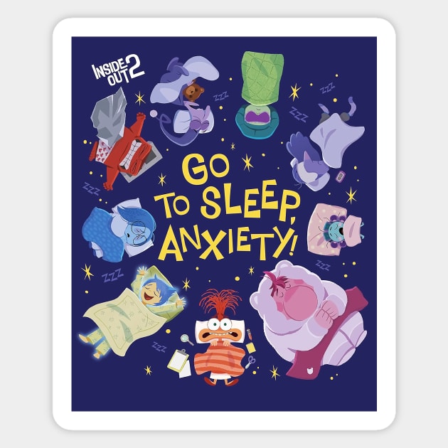 Inside Out 2: Go to Sleep Anxiety Sticker by BrunoMaxey